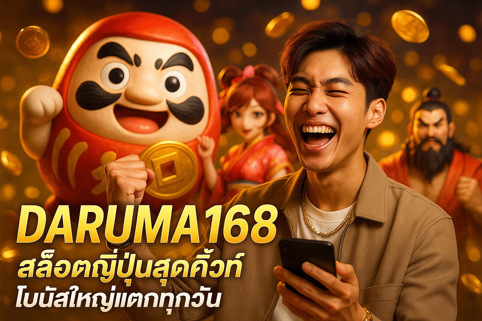 DARUMA168 สล็อตญี่ปุ่นสุดคิ้วท์ โบนัสใหญ่แตกทุกวัน