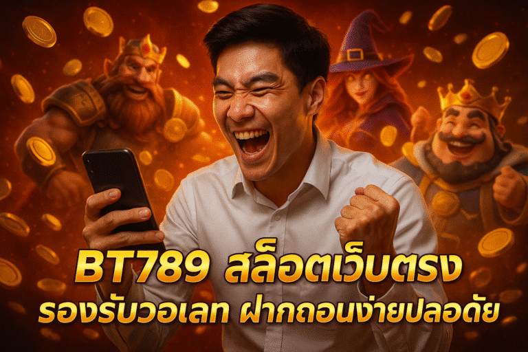 BT789 สล็อตเว็บตรง รองรับวอเลท ฝากถอนง่ายปลอดภัย