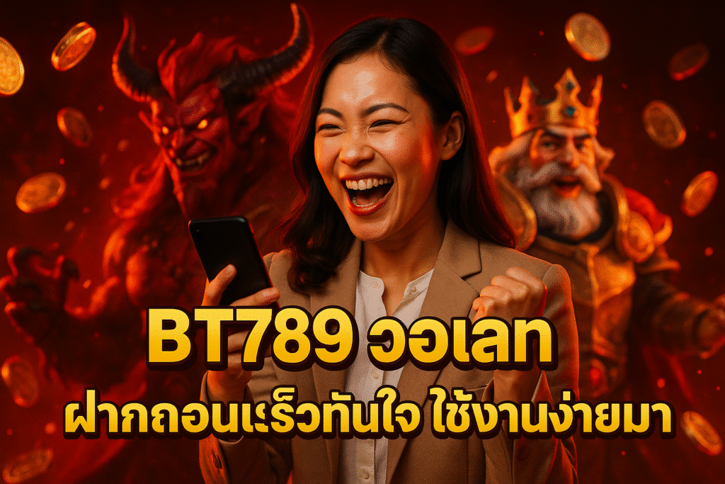 BT789 วอเลท ฝากถอนเร็วทันใจ ใช้งานง่ายมาก