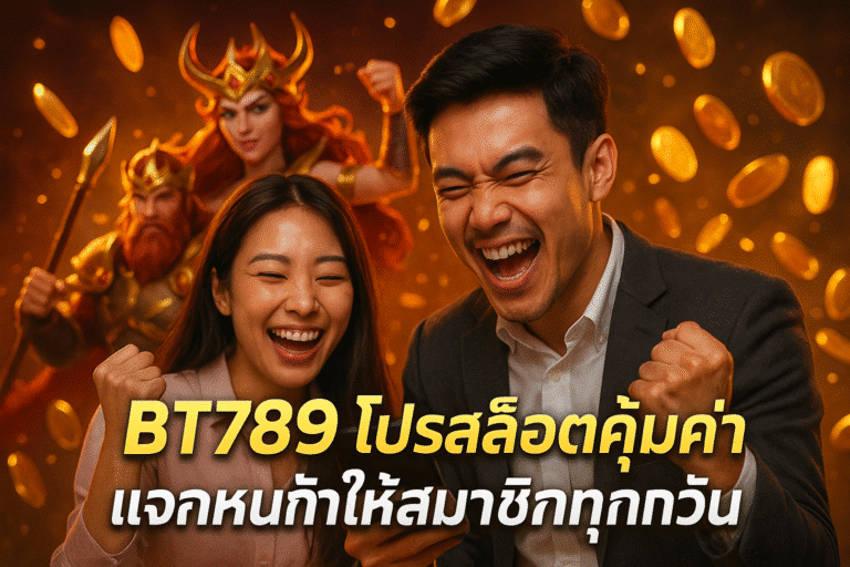 BT789 โปรสล็อตคุ้มค่า แจกหนักให้สมาชิกทุกวัน